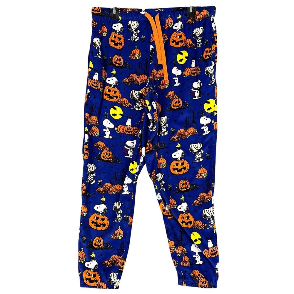 Peanuts Snoopy Halloween Sleep Pants Women M‎ Lounge Pajama Graphic Cartoon